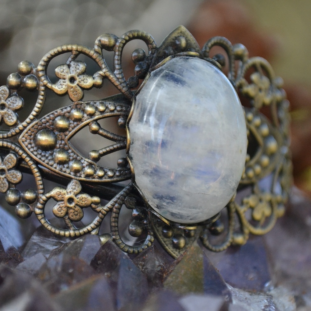 TVD Moonstone Cuff Bracelet